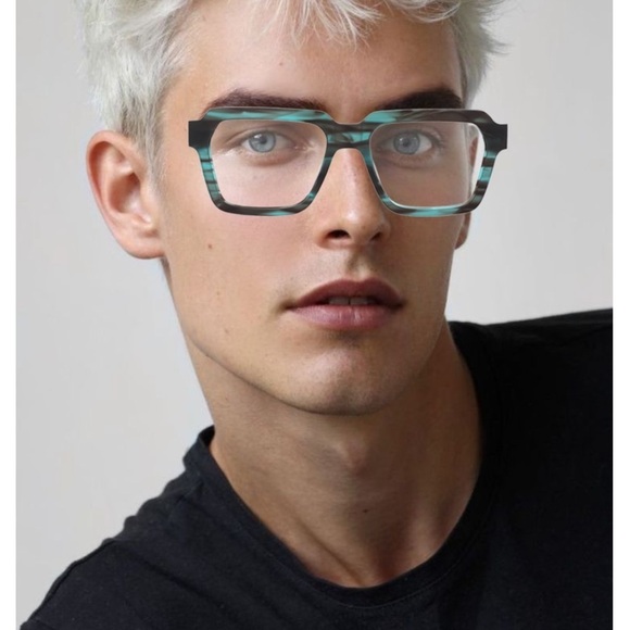 Black Chunky Eyeglasses – Statement Everyday Frames - Picture 2 of 8